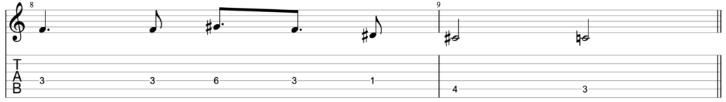 Guitar diagram – Intervals Cheat Sheet: Associating Songs with Intervals