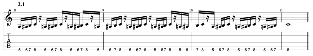 Guitar diagram – Add Note Exercise